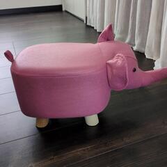 【値下】新品 ぞうさん スツール ピンクの画像