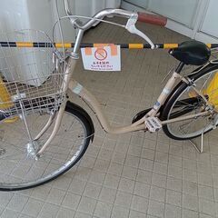 ★ジモティ割あり★  自転車 26インチ ベージュ クリーニング...