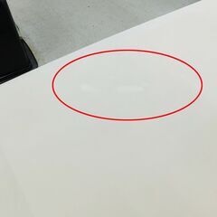 【恵庭】ニトリ　パソコンデスク　ロータイプ　幅150cm　ホワイト　中古品　PayPay支払いOK！の画像