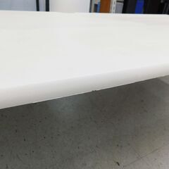 【恵庭】ニトリ　パソコンデスク　ロータイプ　幅150cm　ホワイト　中古品　PayPay支払いOK！の画像
