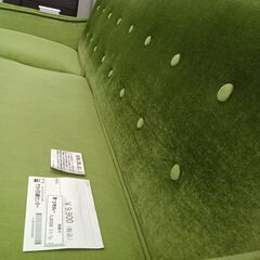 ★ジモティ割あり★  ソファ グリーン H73×D80×W177 クリーニング済み HJ6508の画像