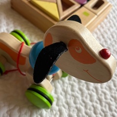木製おもちゃ　音いっぱい積み木　お散歩トイの画像