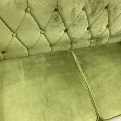 ✨2人掛けソファ/CHESTER✨アンティークstyle　ベルベット オシャレ 深いグリーン✨2040の画像
