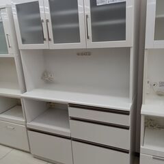 ★ジモティ割あり★  レンジボード ホワイト H184×D48....