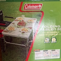 Coleman コールマン　フォールディングテーブル　ランタン柄120cmの画像