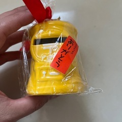 未使用品 黄色の郵便ポスト 貯金箱