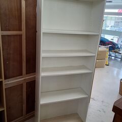 ★ジモティ割あり★  本棚 ホワイト W80×D28×H202 ...