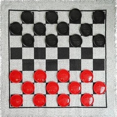 大きなチェッカーズゲーム ラグの画像
