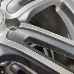 17x7＋40 100 4H Lehrmeister 4本 4.5分山 205/40R17の画像