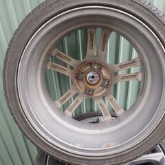 17x7＋40 100 4H Lehrmeister 4本 4.5分山 205/40R17の画像
