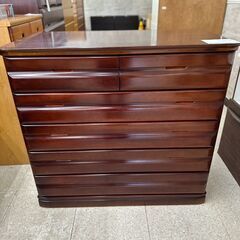 ★ジモティ割あり★TJ11570  タンス 赤茶 H103.5×...