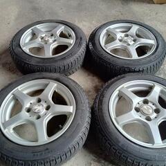 軽四用155/65R14アルミホイール　ミシュランスタッドレス付き
