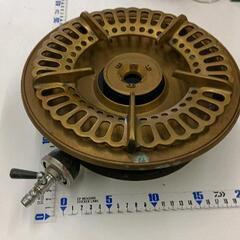 0507-059 昭和レトロ　真鍮ガスコンロ　都市ガス1993年製