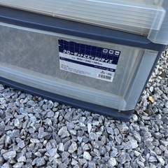 ２つ　プラスチック　収納の画像