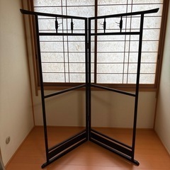 洋服掛け 木製 折り畳み 昭和もの