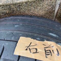 アルミホイール　　タイヤ付きの画像