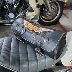 バイク用本革バック。の画像