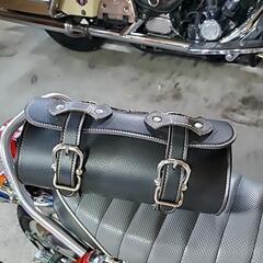 バイク用本革バック。の画像