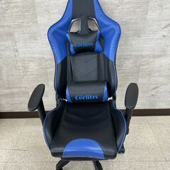 ★ジモティ割あり★TJ11570  ゲーミングチェア 青黒 H1...