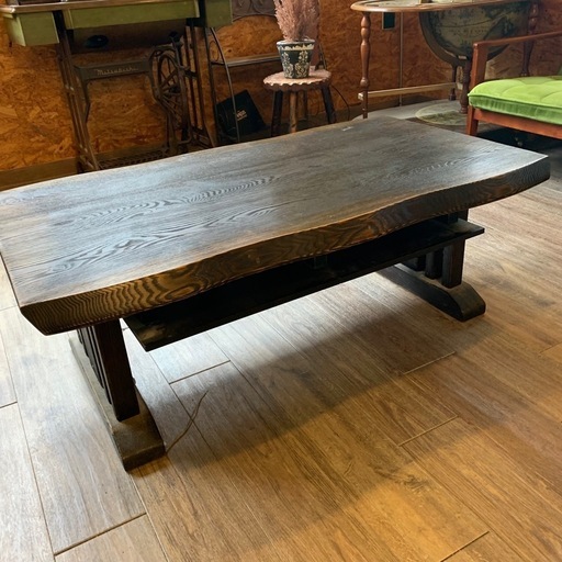 木製モダンセンターテーブル ダークブラウン　レトロ　アンティーク　ビンテージ 売れ筋 木製 モダン センターテーブル ダークブラウン レトロ