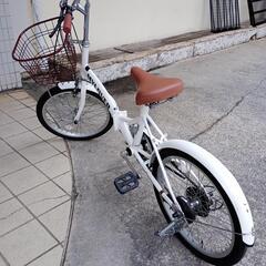 ギア付折り畳み自転車の画像
