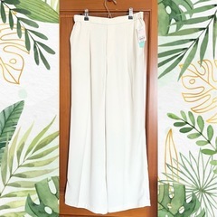 美シルエット　センタープレス　パンツの画像