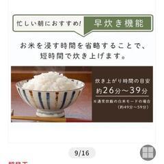 高年式 ほぼ未使用 アイリスオーヤマ 1.5合 早炊き ヘルシーメニュー 炊飯器      の画像
