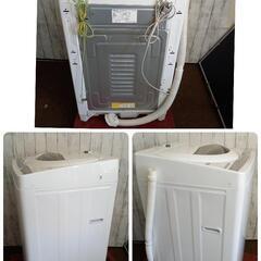 極上超美 ★ 2021年製品 東芝 5kg 浸透パワフル洗浄で驚きの白さ！Wセンサーで仕上がりキレイ！洗濯機 AW-5G9 風呂ホース付きの画像
