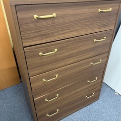 木製チェスト　木製収納タンス　引き出し　おしゃれの画像