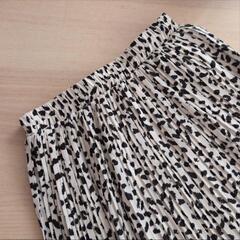 【再募集】GRL プリーツロングスカート ダルメシアン レオパード レディースの画像