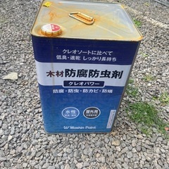 木材防腐防虫剤　開栓済　残り半分ぐらい