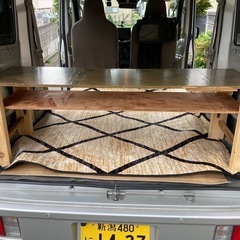 軽バン　車中泊テーブル