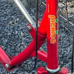 ワンタッチ ピクニカ ブリヂストン 昭和 レトロ ビンテージ 折りたたみ 自転車 ミニベロ 折り畳み キャンプ フェス フリマ イベントの画像