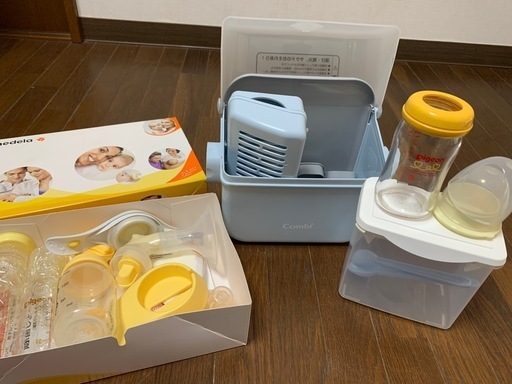 搾乳機、哺乳瓶除菌保管ケース、粉ミルク保管箱