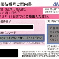 ANA 株主優待券 1枚 有効期限 2025年5月31日