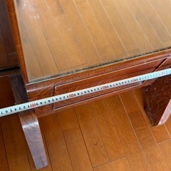 中古　姿見　鏡　アンティーク　木製の画像