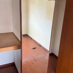 中古　姿見　鏡　アンティーク　木製の画像