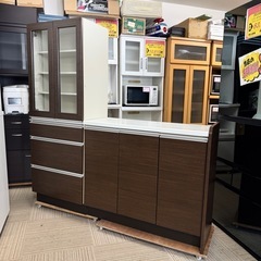 【超美品‼️】大容量♪ 162cm幅キッチンボード キッチンカウ...