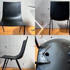 イタリア製 デザイナーズ ダイニングセット｜Driade(ドリアデ) CUGINO(クジーノ) ガラステーブル｜Zanotta(ザノッタ) Asia chair(アジア チェア) 2脚の画像