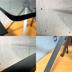 イタリア製 デザイナーズ ダイニングセット｜Driade(ドリアデ) CUGINO(クジーノ) ガラステーブル｜Zanotta(ザノッタ) Asia chair(アジア チェア) 2脚の画像