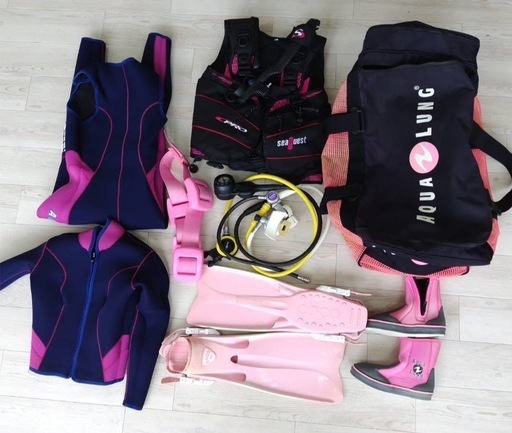 BCジャケット　スキューバダイビング　ウェットスーツ　レギュレータ