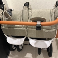 【美品】AIRBUGGY エアバギーココダブルEX フロムバース　ストーンの画像