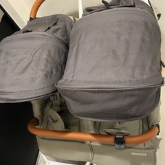 【美品】AIRBUGGY エアバギーココダブルEX フロムバース　ストーンの画像