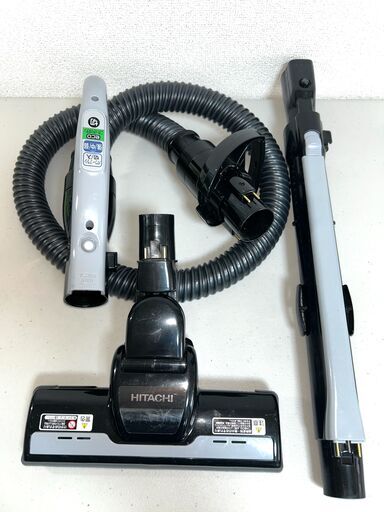日立 掃除機 サイクロン 2022年製 除菌 清掃済み 動作確認済み モーターヘッド パワーブラシ CV-Y350 キャニスター HI