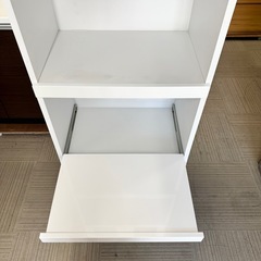 【美品‼️】スリムサイズ♪ 近藤産業 60cm幅レンジボード キッチンボード 食器棚 収納家具 ホワイト♪の画像