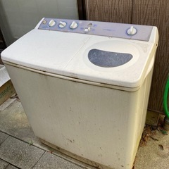 【無料・0円】東芝製　二層式洗濯機　不動品