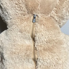✨特大くまちゃん✨120cm‼️ふわふわ＆収納付きベージュぬいぐるみ❣️の画像