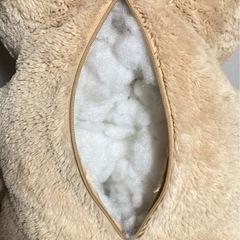 ✨特大くまちゃん✨120cm‼️ふわふわ＆収納付きベージュぬいぐるみ❣️の画像
