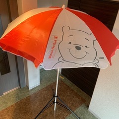 パラソルセット　三脚　プーさん　ディズニー　ロゴス