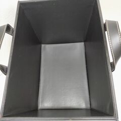 バスケット・かご 深型・持ち手付・ PUレザー製・ランドリーバスケット  ・収納ボックス・おもちゃの収納容器等多機能用途 　250507-4T  の画像